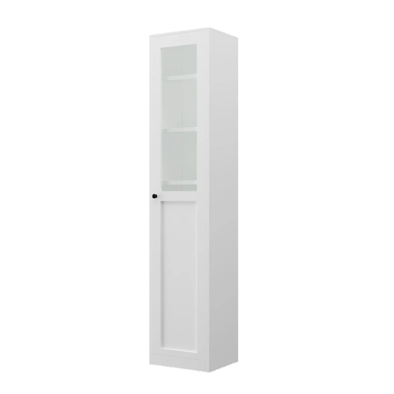 

Glass Bookcase Household Living Room Study Cream Wind Locker Floor To Wall Steel Storage Cabinet
