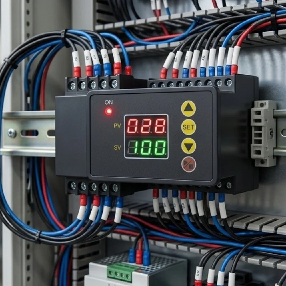 DC 12V Digital Timer Switch Programmable Time Delay Module for For relay Control Dual LED Display Black Housing