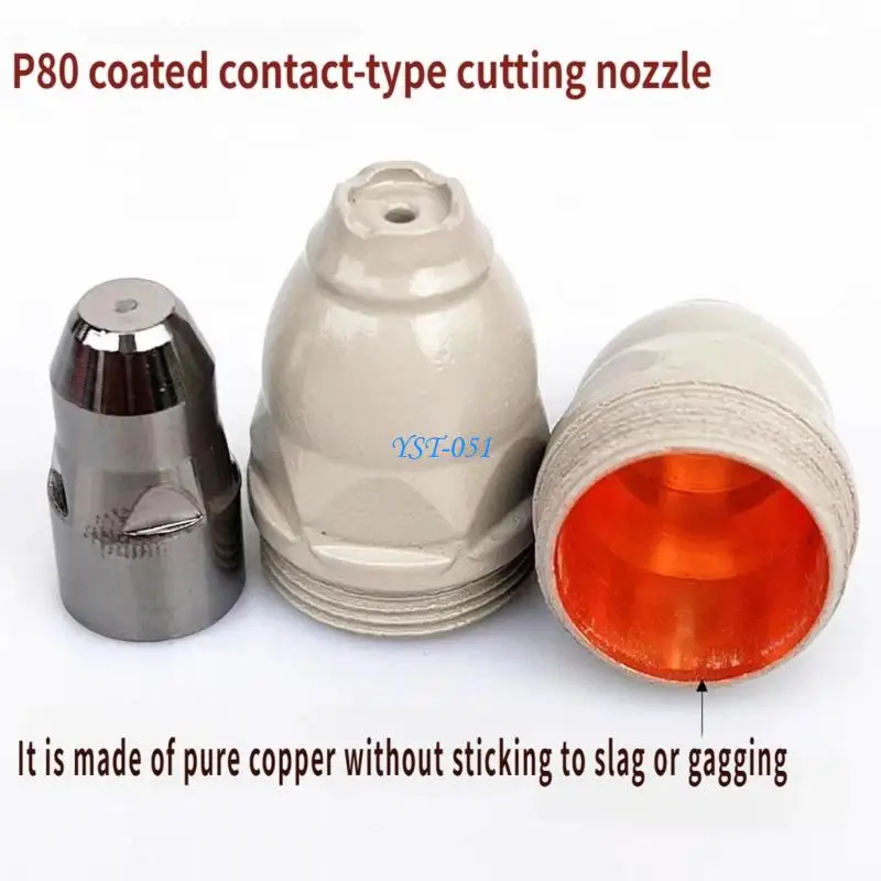 E15A Electrode Tip P80 Plasma Cutting Nozzle Plasma Torch Tip for Welding Metalwork