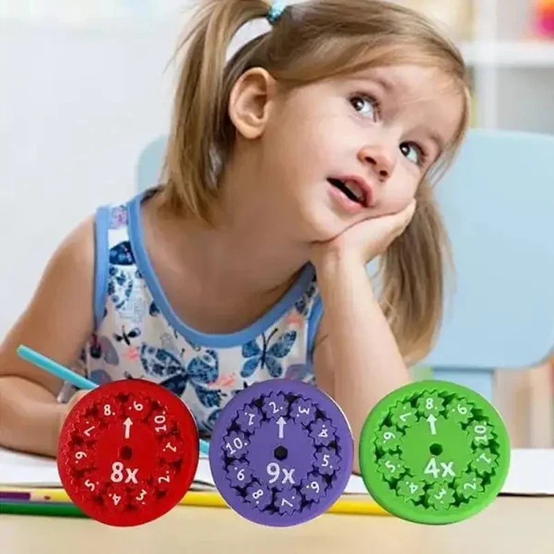 Math Fidget Spinners for Kid matematico Fidget Spinner insegnamento illuminazione gioco interattivo aggiungi meno moltiplicare dividere il giocattolo