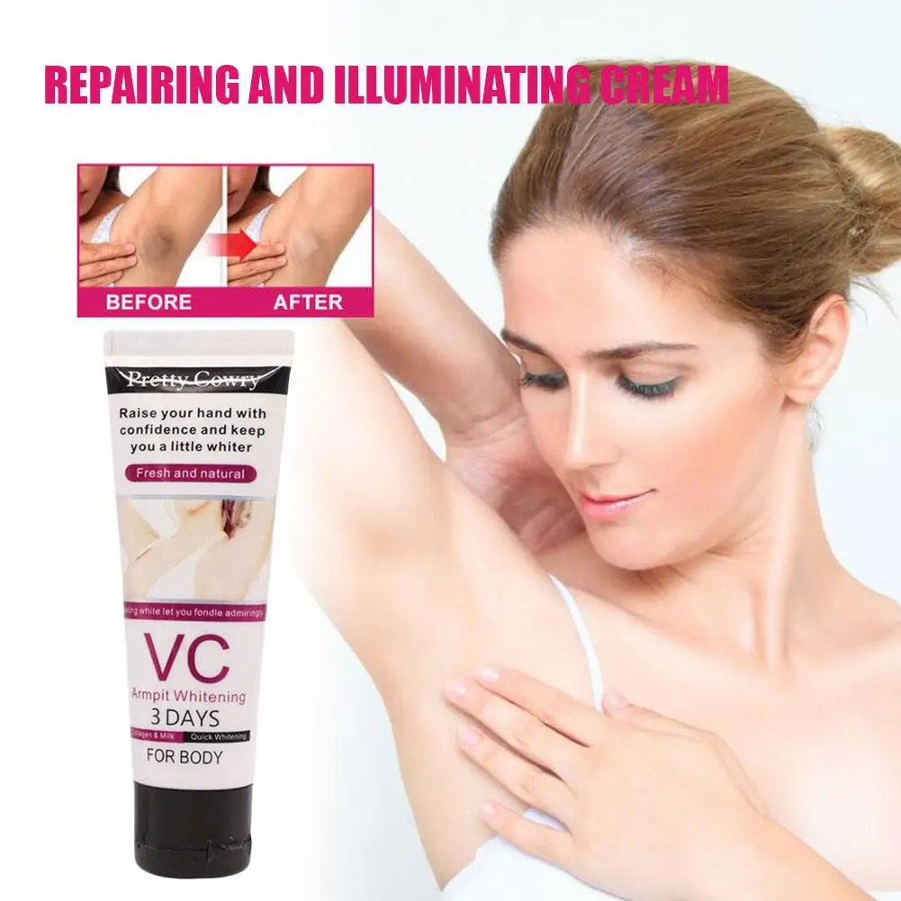 Armpit Body Whitening Cream Underarm Knee Dark Skin Bleaching Cream Moisturizing Brighten Body Lotion 50g For Women Men E4I9