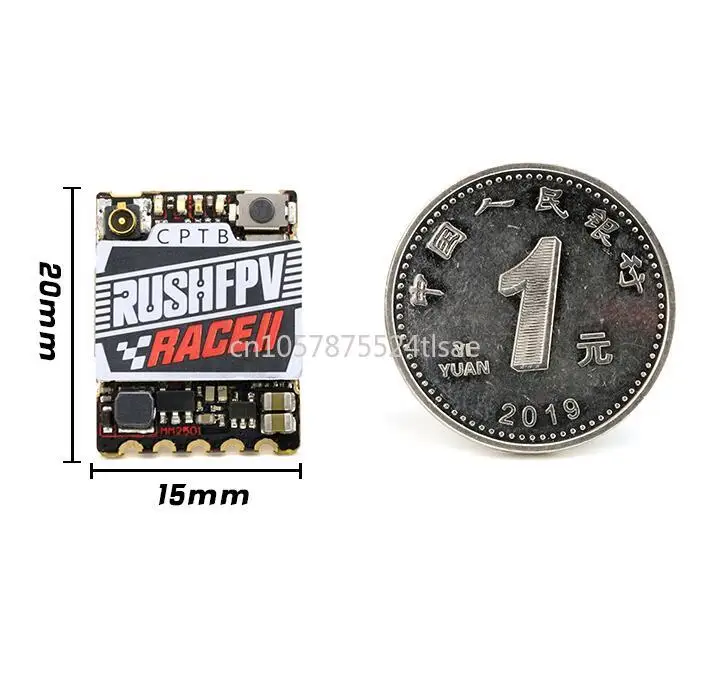 20x15mm RUSH TANK RACE 2 PIT/25/50/200mW/MAX 5.8GHz VTX w/ Smart Audio 1.7g Stackable for mini micro Stack Iflight