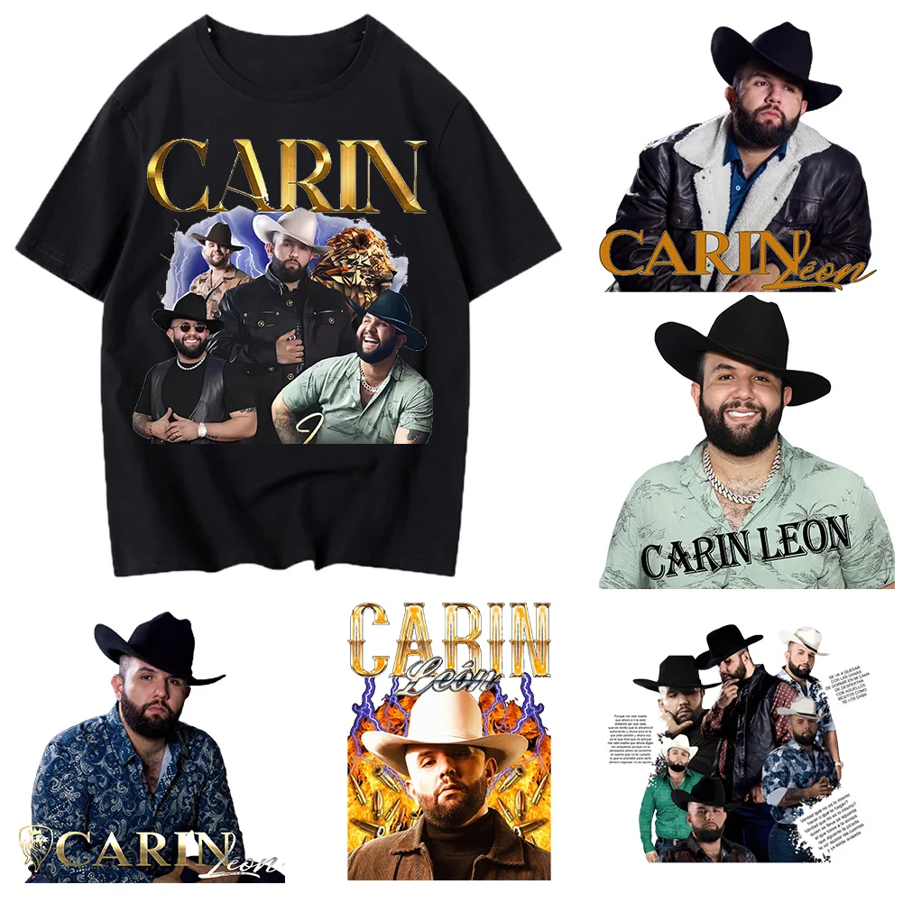Singers Carin 15cm 20cm Heat Transfer Sticker Waterproof for Cloth T-shirt Sweatshirt Pants DIY Craft