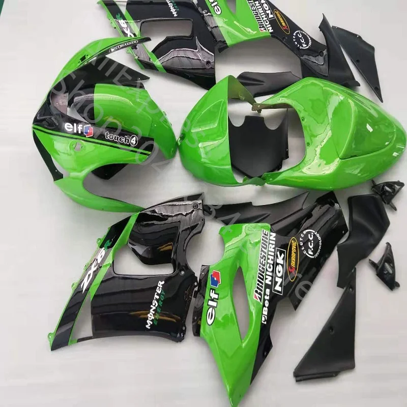 100%NEW Fairing For KAWASAKI green black NINJA ZX6R 05-06 ZX 6R 636 ZX-6R  green black 05 06 2005 2006 Fairing