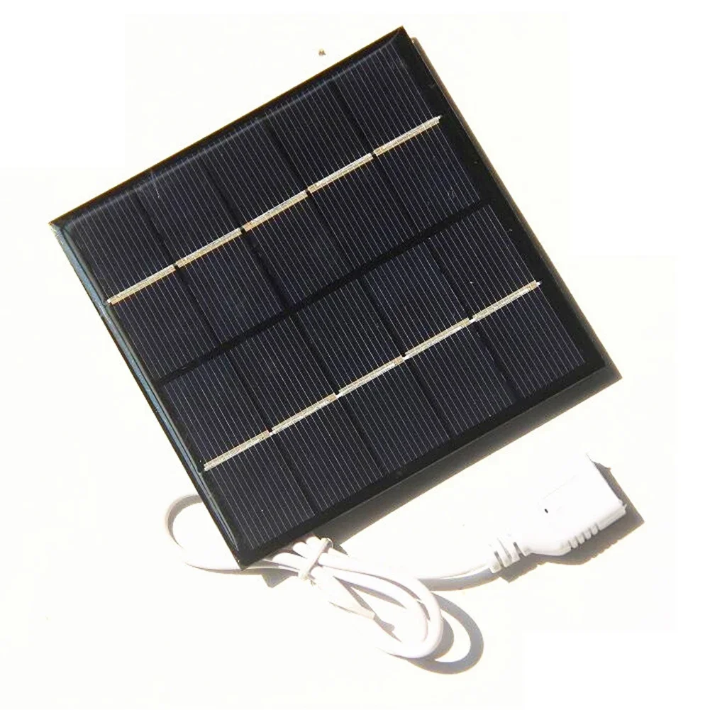 5W 5V Solar Panel Solar Battery Charger 100*100mm Panel For Board Outdoor Camping Power Bank Phone Charging Supplies