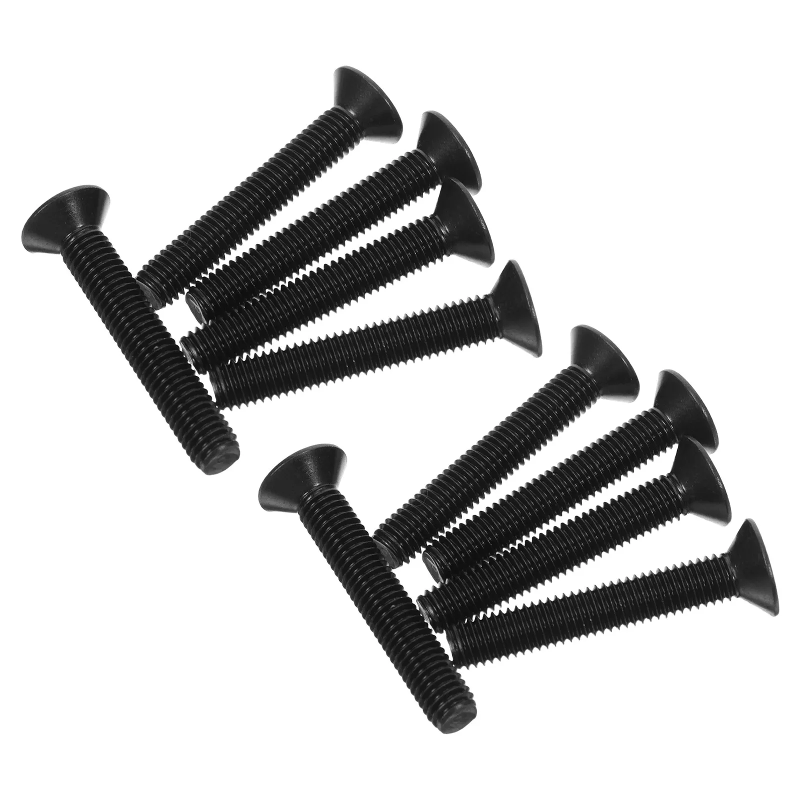 10pcs Black Stainless Steel Security Screws Tamper Resistant Flat Head Anti Theft Countersunk Screws Cabinet Hardware Floor