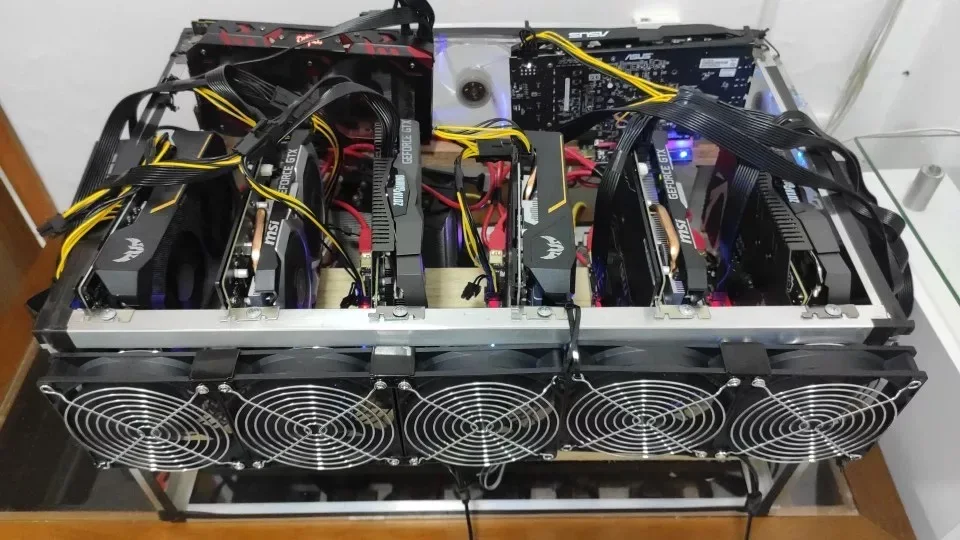 Imagem -03 - Velocidade Grande Volume de ar 110v 220v Btc Ltc Gpu Equipamento de Mineração Máquina Workstation Gabinete 120 mm Case Sistema Refrigeração Ventilador 12cm de Alta