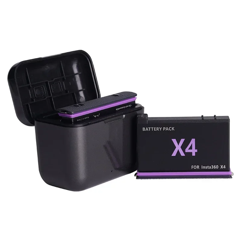 Bateria 2500mAh do kamery Insta360 ONE X4 i ładowarka z 2 slotami, akcesoria do kamer panoramicznych 360, baterie do Insta360 X4 — zdjęcie produktu 5