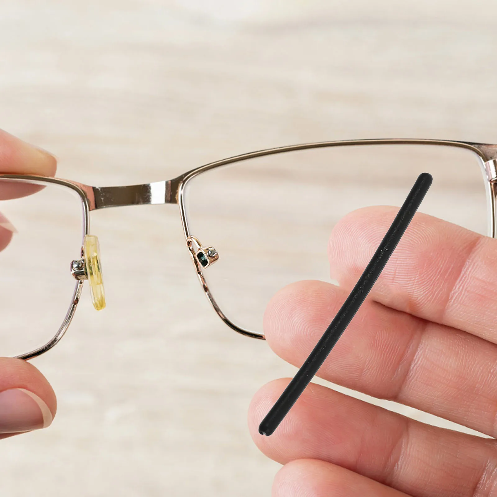 

4 Pairs Glasses Spectacle Temples Eyeglasses Grips Ear Boots Black Accessory Sleeves