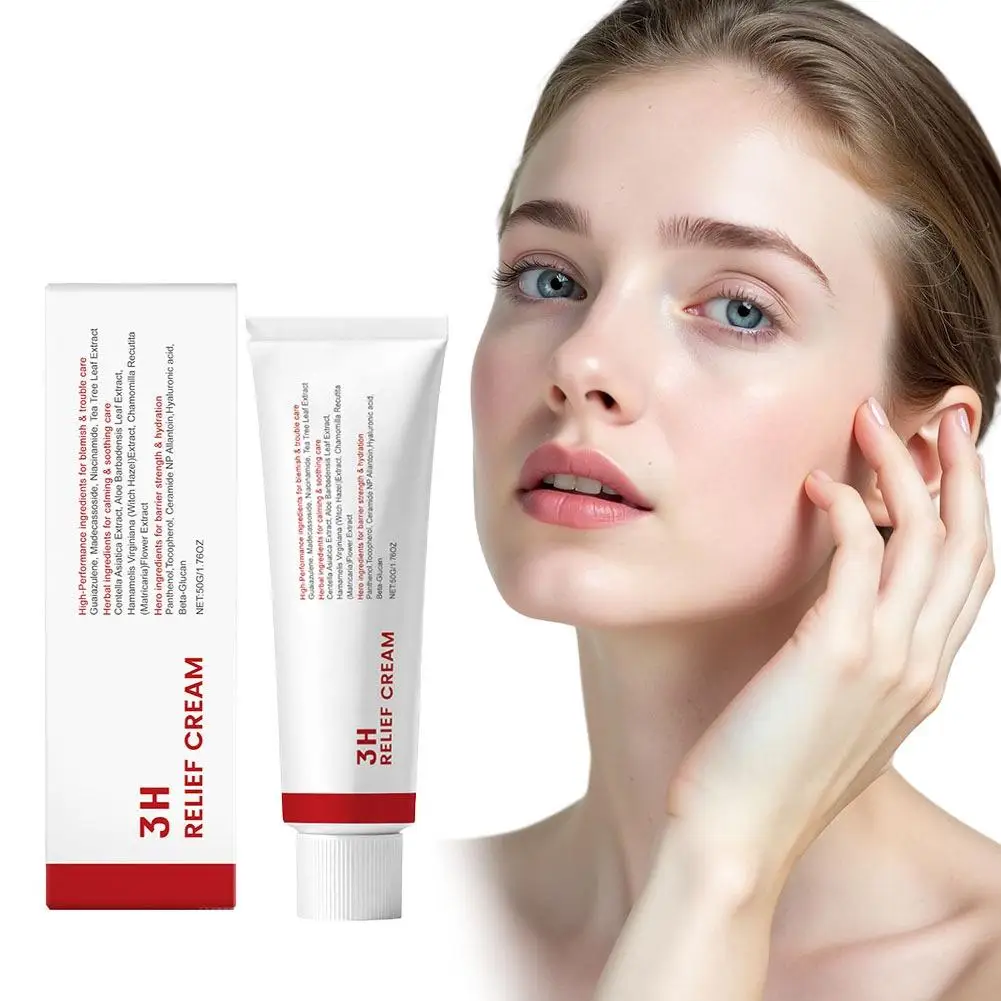 Centella Asiatica Nicotinamide Face Relief Cream Strengthen Skin Barrier Firming Lifting Moisturizer Smooth Fine Lines Skin Care