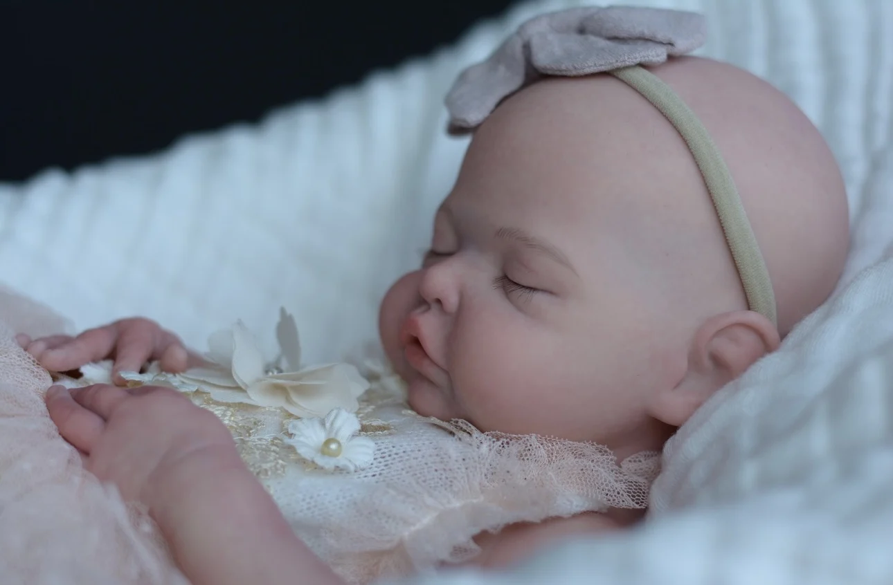 Muñeca De Silicona sólida lavable con boca abierta De 18 pulgadas para niña Reborn con piel pintada, muñeca De Silicona realista