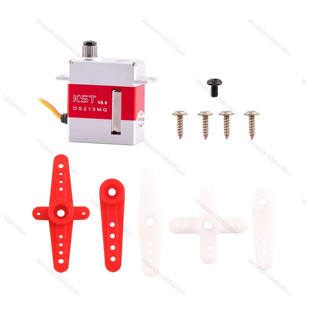 

Цифровой безколлекторный мотор KST DS215MG V8.0 4Kgf.cm 0.05с для поперечной платформы (CCPM) / сервопривода руля для радиоуправляемых моделей вертолетов 380/450/480/500