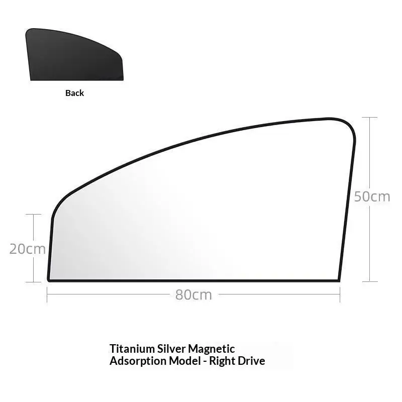 Magnetic Car Sunshade Cover Rear Side Window UV Block Summer Heat Shield for SUV Sedan Truck Essential Auto Accessory