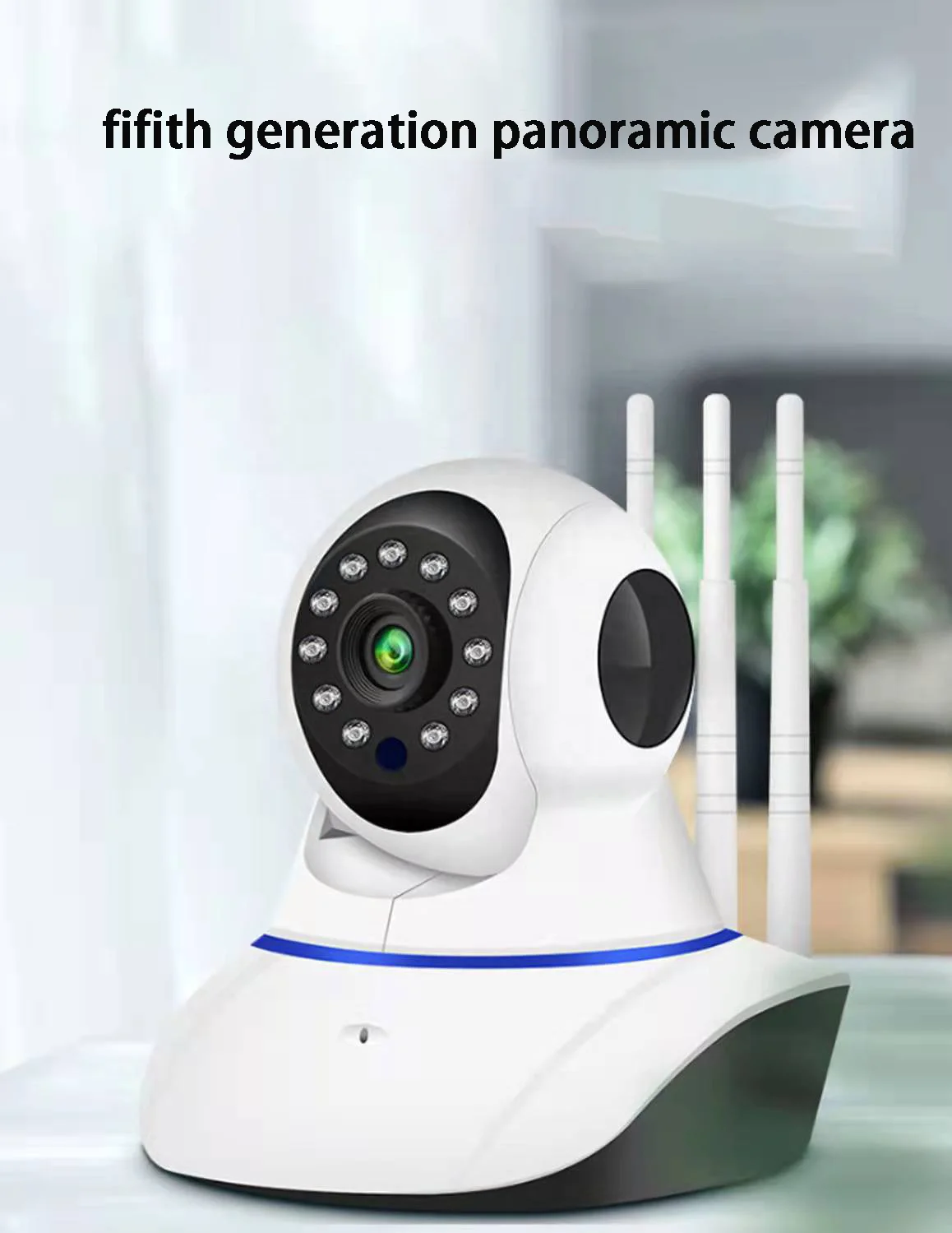 Wireless 4G HD Smart Surveillance Camera for Indoor Use Remote Monitor Home System with Full Color Night Vision 2MP Resolution