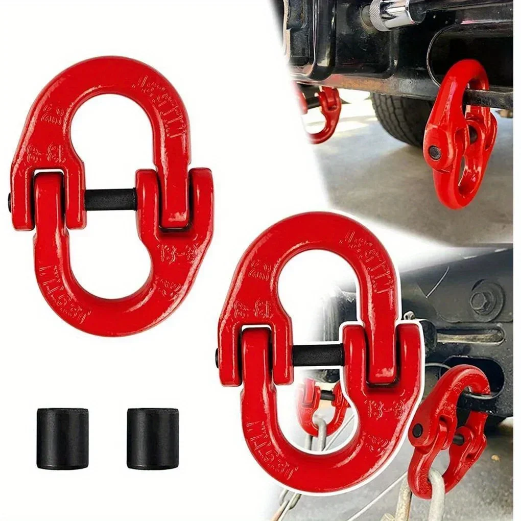 Red Grade 80 Alloy Steel Hammerlock Coupling Link Crane Hook Connection Hoisting Buckle Hoisting