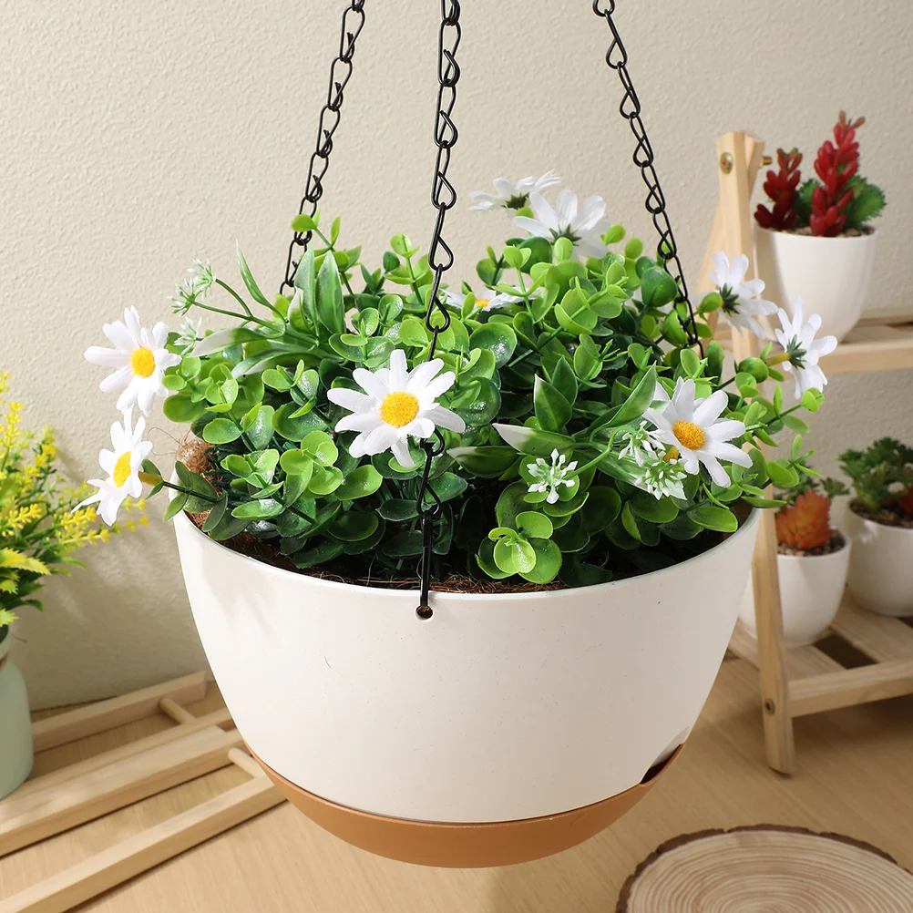 

Pothos Hanging Basket Planter Outdoor Pots for Indoor Garden Flower Planters Plants Plastic Solid