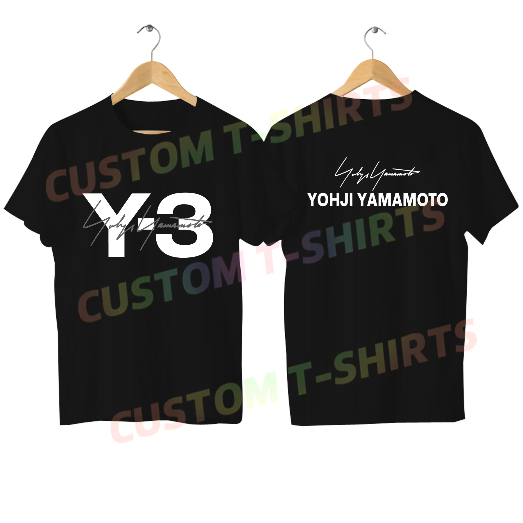 2023 Fashion Tees Men T Shirt Double-sided Casual Oversized Yohji Yamamoto Y3 T-shirt Sports Tops Breathable Streetwear S-3XL