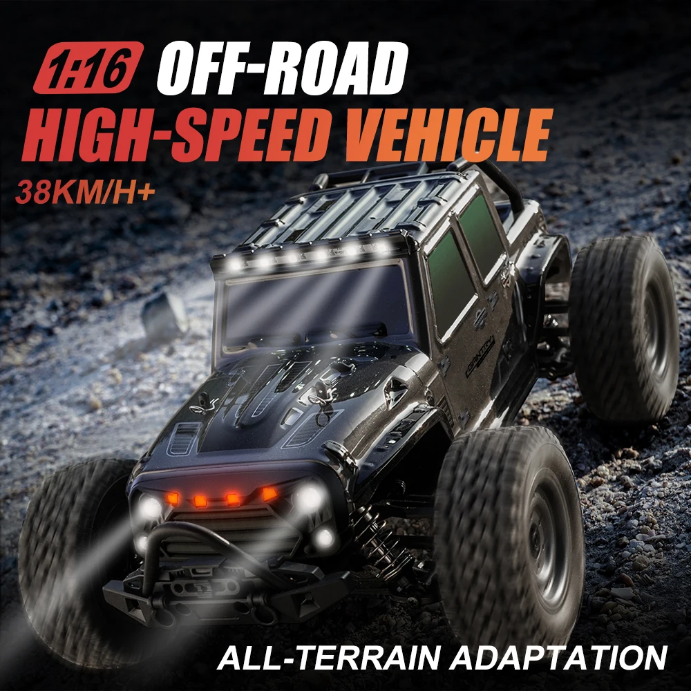 EBOYU 16103 RC Car 1:16 Full Scale 2.4GHz 4WD Waterproof High-Speed 38KM/H+ Off-road Climbing RC Truck SUV Gift Toy for Kids