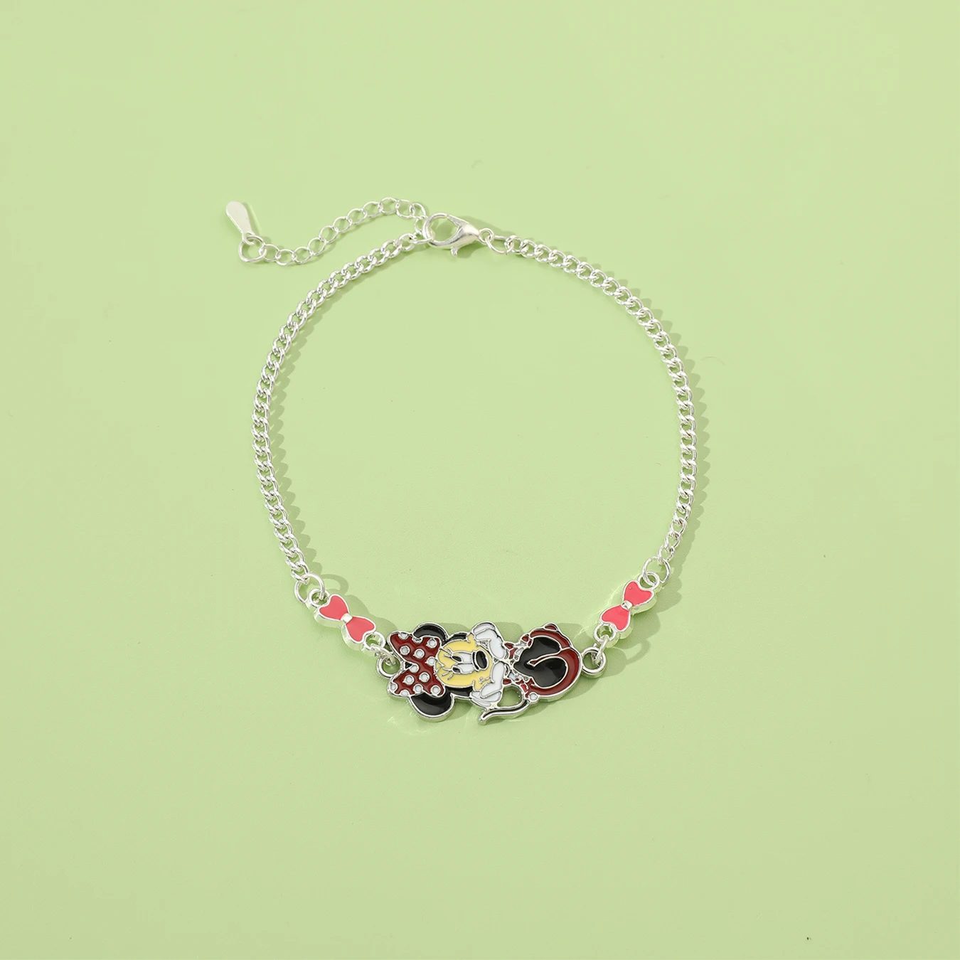 1 piece Disney series fashion new product Q cute simple Mickey Mouse Minnie element pendant versatile bracelet