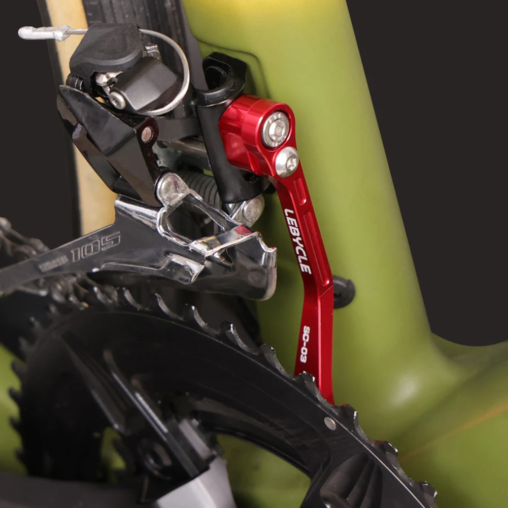 دليل سلسلة دراجة الطريق أسود/أحمر لـ 34T-50T لـ 36T-52T مضاد للسقوط 1 مجموعة 9 جرام سبائك الألومنيوم + الفولاذ المقاوم للصدأ مضاد للسلسلة العلامة التجارية الجديدة