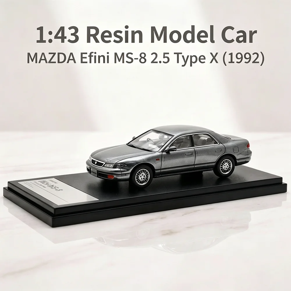 Hi-Story Brand 1:43 Scale Resin Model Car MAZDA Efini MS‑8 2.5 Type X 1992 Realistic Vehicle Collectible Decor Toy Gifts