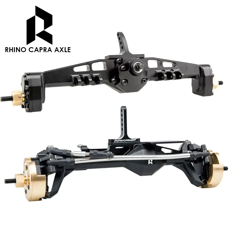 Axial Capra 1.9 1/10 RC 크롤러용 Rhino Capra 오프셋 포털 액슬 LCG/UTB 트럭용 CNC 알루미늄 완전 가공 섀시 액슬