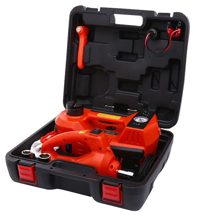 5T electric jack set steel material 12v voltage 3t capacity automotive jack, including hydraulic and scissor jacks