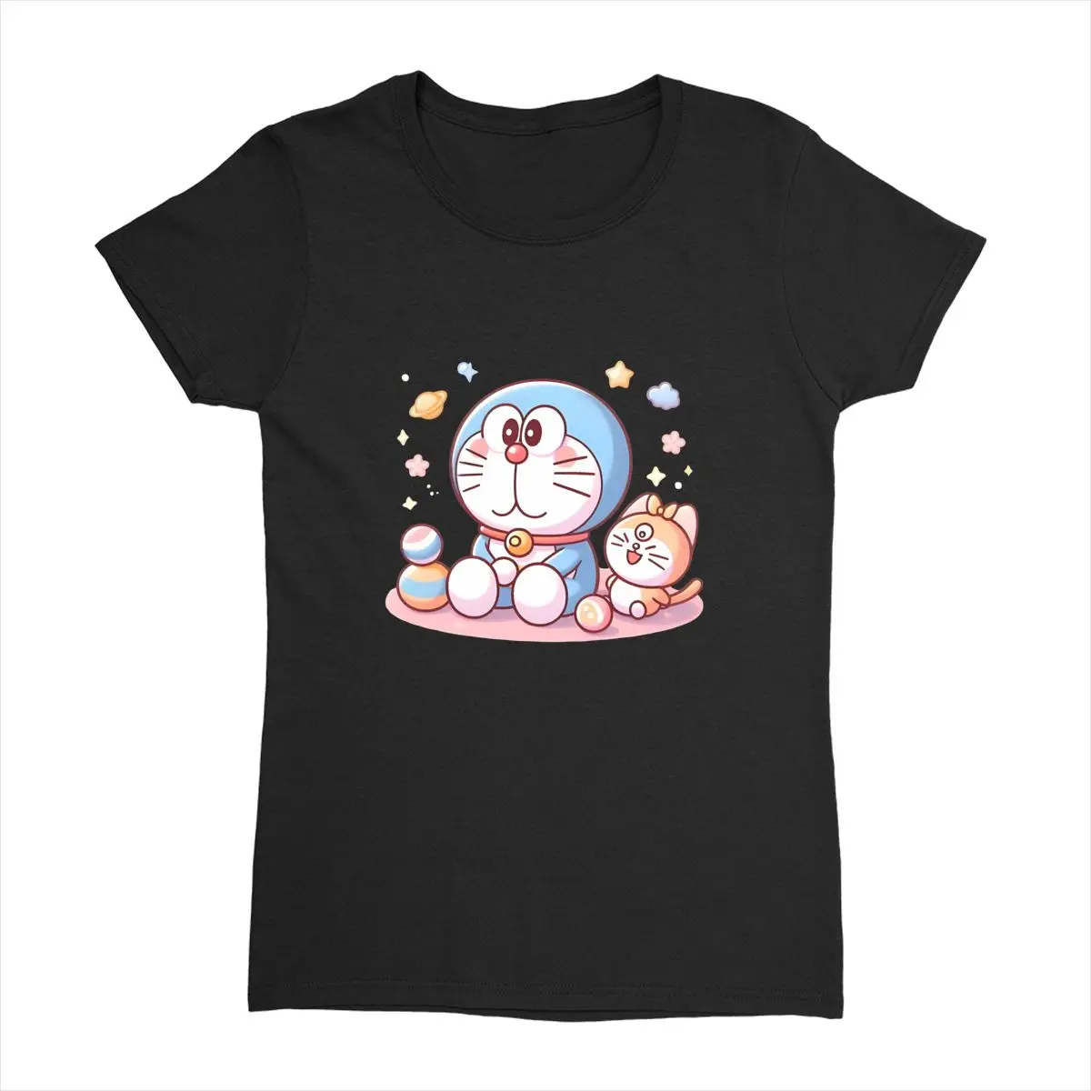 Doraemons T Shirt 2025 Summer cartoon Aesthetic T-Shirts Cheap Cotton Trendy Cool Tshirt Short Sleeves Custom Logo Tees