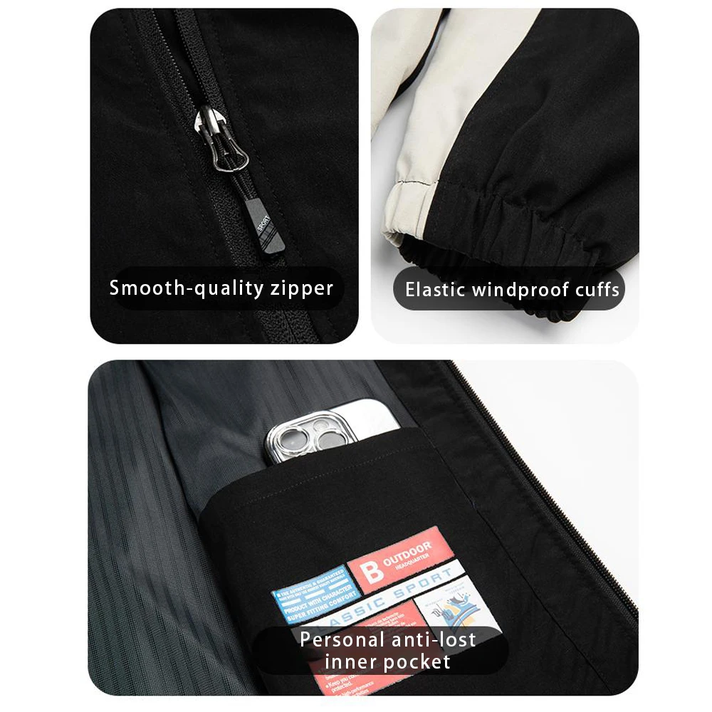 Conjunto de chaqueta de trabajo profesional de primavera y otoño: uniforme corporativo duradero y resistente a desgarros con protección impermeable