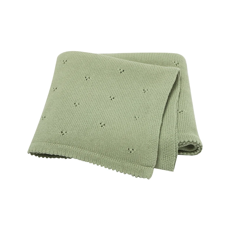 Baby Dekens Super Zachte Pasgeboren Baby Baby's Jongens Meisjes Katoen Gebreide Slaap Quilts Covers voor Kinderwagen 90*70 cm Kinderen Gooien Matten