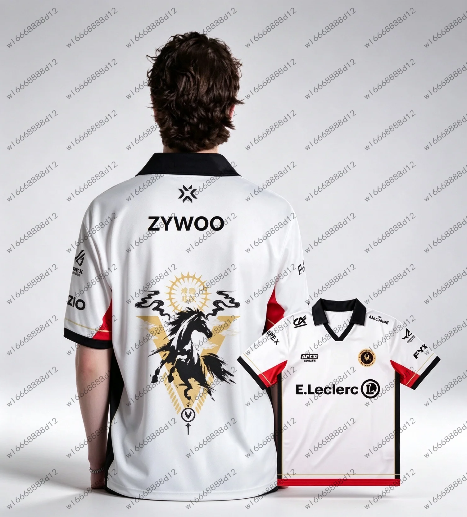2026 CS2 Team Vitality VALORANT ZywOo ApEX Alternate Jersey Chronicle Training Breathable Quick-dry T-shirt Men's V-Neck Tops