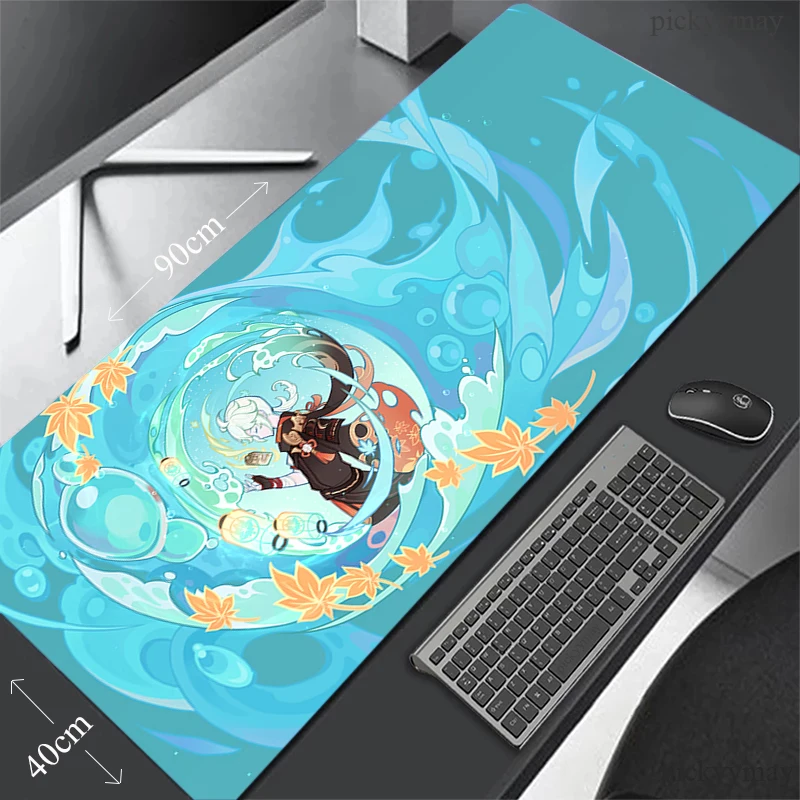 

Genshin Impact Desk Mat Gamer Mousepads Mouse Pad Office Desk Pads Anime Cute Mousepad Overlock Mouse Mats For Computer 900x400