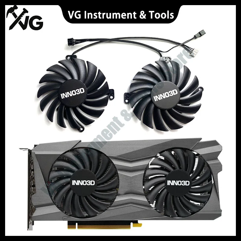 New For INNO3D GeForce RTX3050 3060 3060ti TWIN X2 OC Graphics Card Replacement Fan CF-12910S