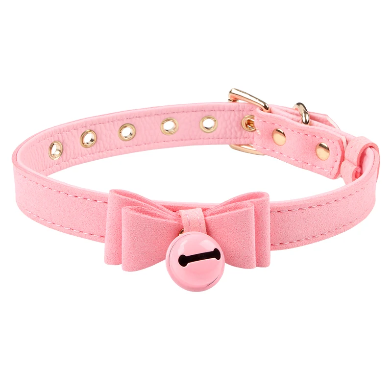 Lovely Small Bell Choker Cat Cosplay Collar Sexy Accessories Fetish Women Sexy Cosplay Tools Adult Flirting Games Slave Collar