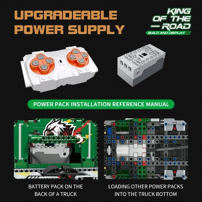 Versão estática diy caminhão de reboque modelo frontal bloco de construção montagem técnica educacional tijolos brinquedo para meninos presentes feriados