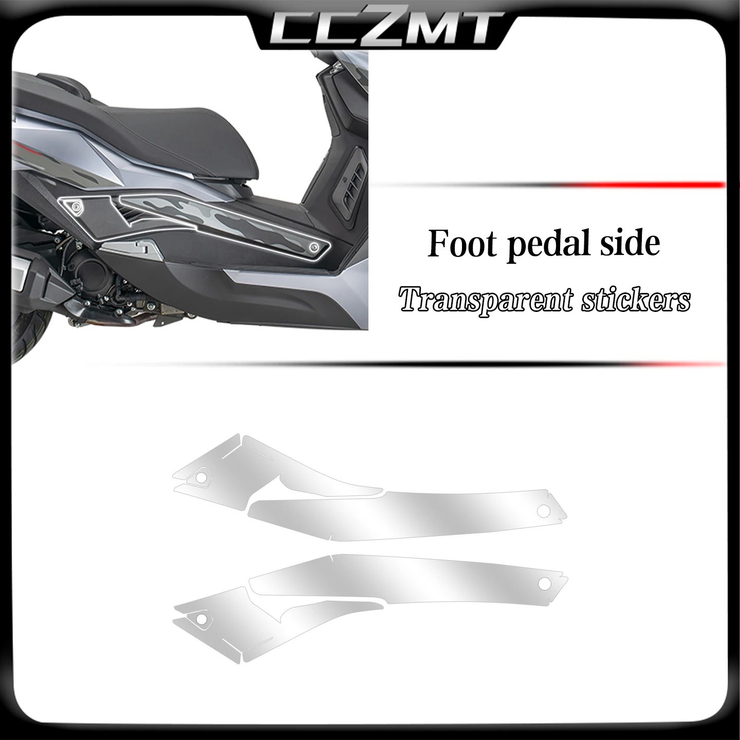 For ARIIC 318GT 318gt 2024 Invisible Car Cover Film Motorcycle Body Protection Stickers On Both Sides Modified Accessories