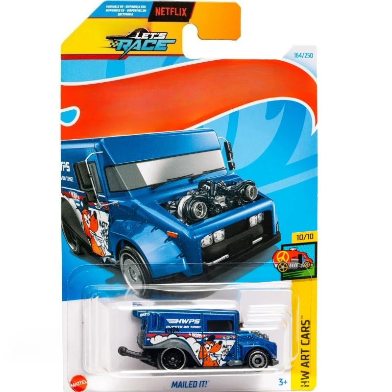Mailed It! Diecast Model Truck HW Art Cars Netflix Let's Race Mail Delivery Van Collectible Toy Car Gift