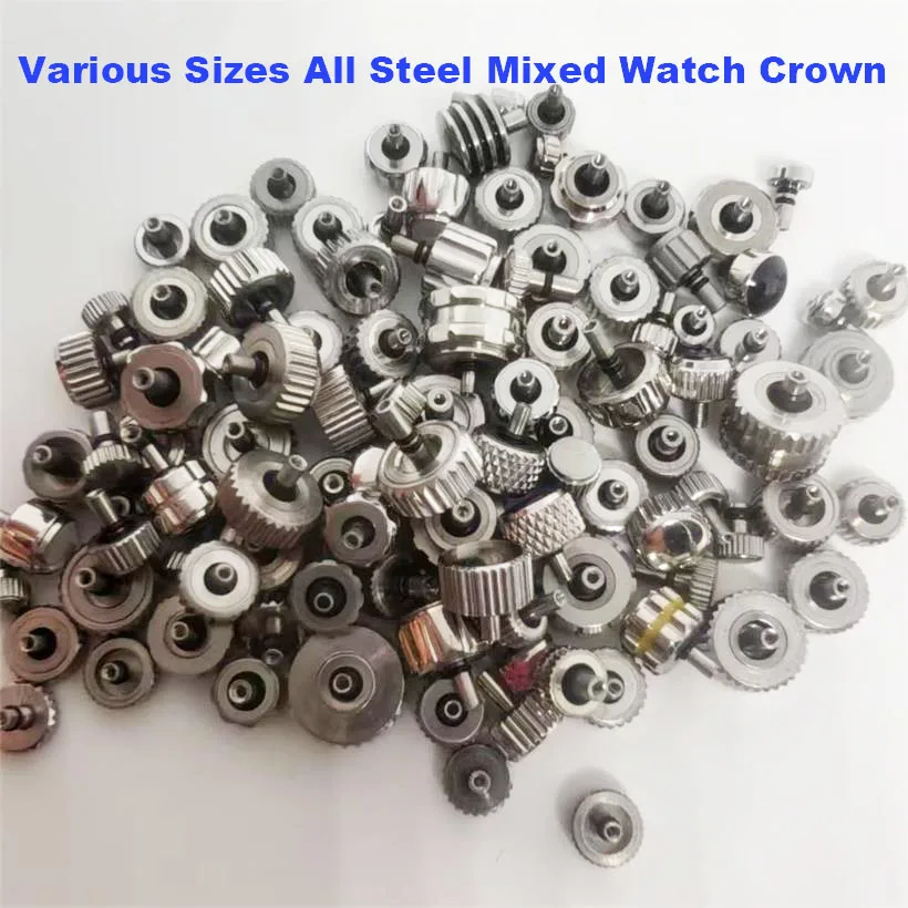 Watch Accessories Are In Bags All Steel Watch Handle Various Sizes Long Short Mixed Watch Crown Clock Maintenance Parts