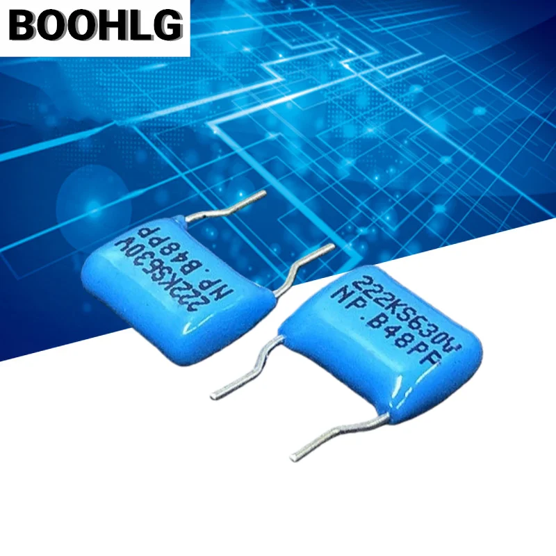 

20 шт. 2,2NF 630 В 222 0,0022 мкФ 2200PF CBB импортный высококачественный полиэфирный конденсатор