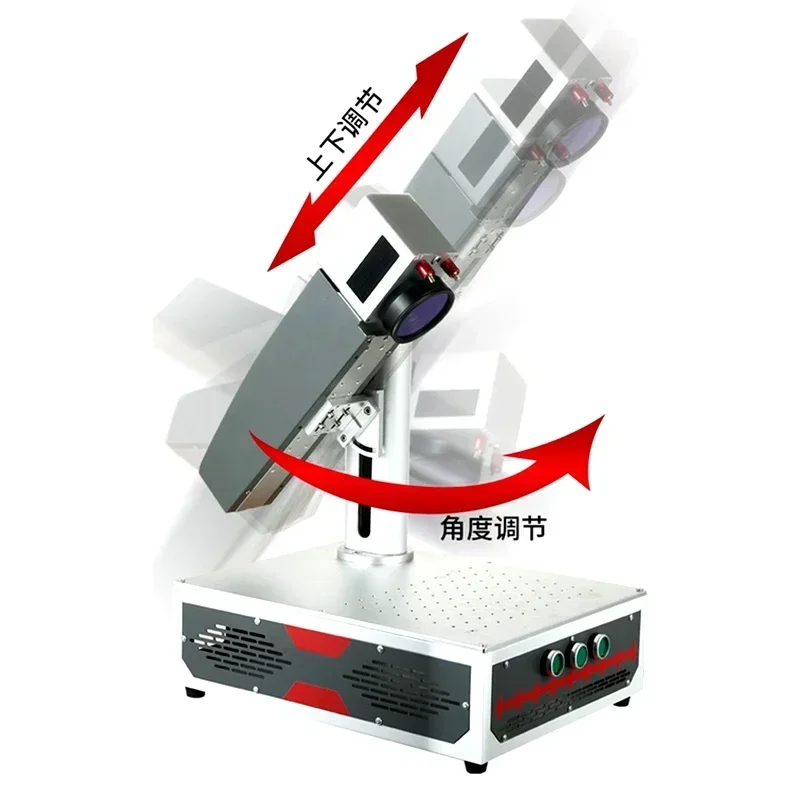 Disassembled LY Desktop Mini Fiber Laser Marking Machine Upgrade Rotation Axis 20W 30W 50W  Metal Engraving  Machine for PVC