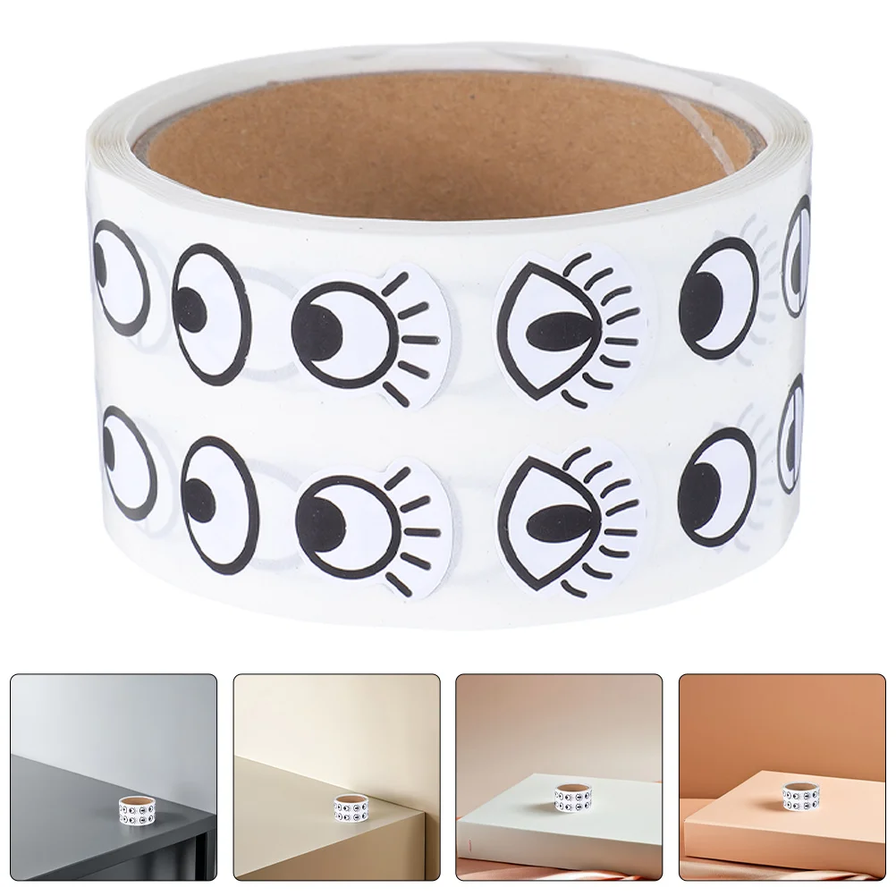 

2 Rolls Cartoon Eyes Stickers Creative Self Adhesive Googly Eyes for Kids DIY Crafts Fun Eyeball Sticker Labels for Children