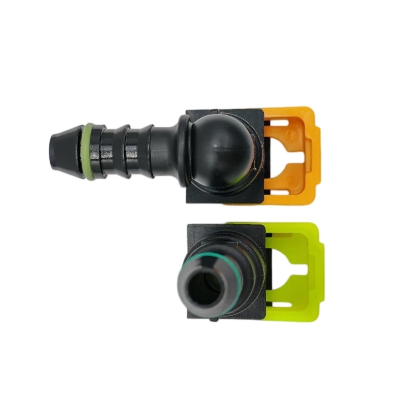 7,89 mm 7,89 ID6 180 90 Grad 5/16 Kraftstoffrohr-Buchsenanschluss Auto-Kraftstoffleitung Schnellanschluss für PKW 2 Stück pro Packung – Detail 3