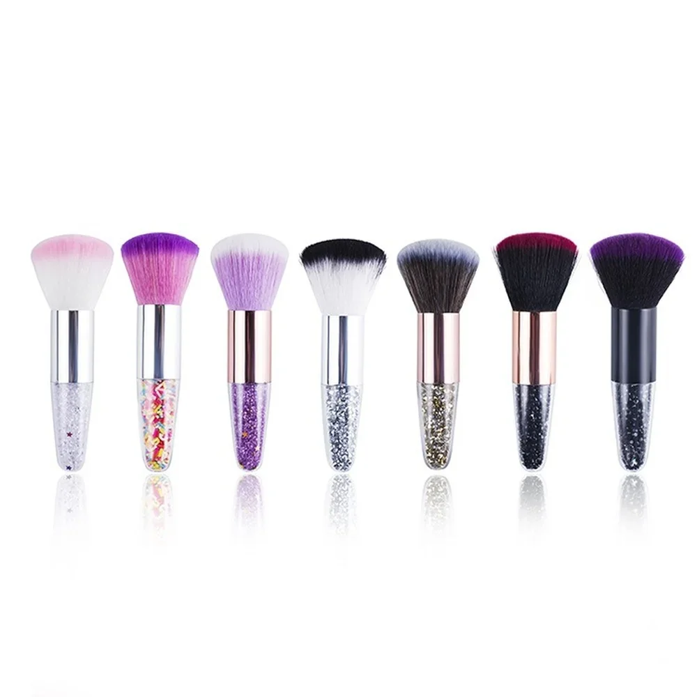 แปรงทาเล็บดอกไม้สําหรับแต่งเล็บ Rose Nail Art Gel แปรงทําความสะอาดฝุ่น