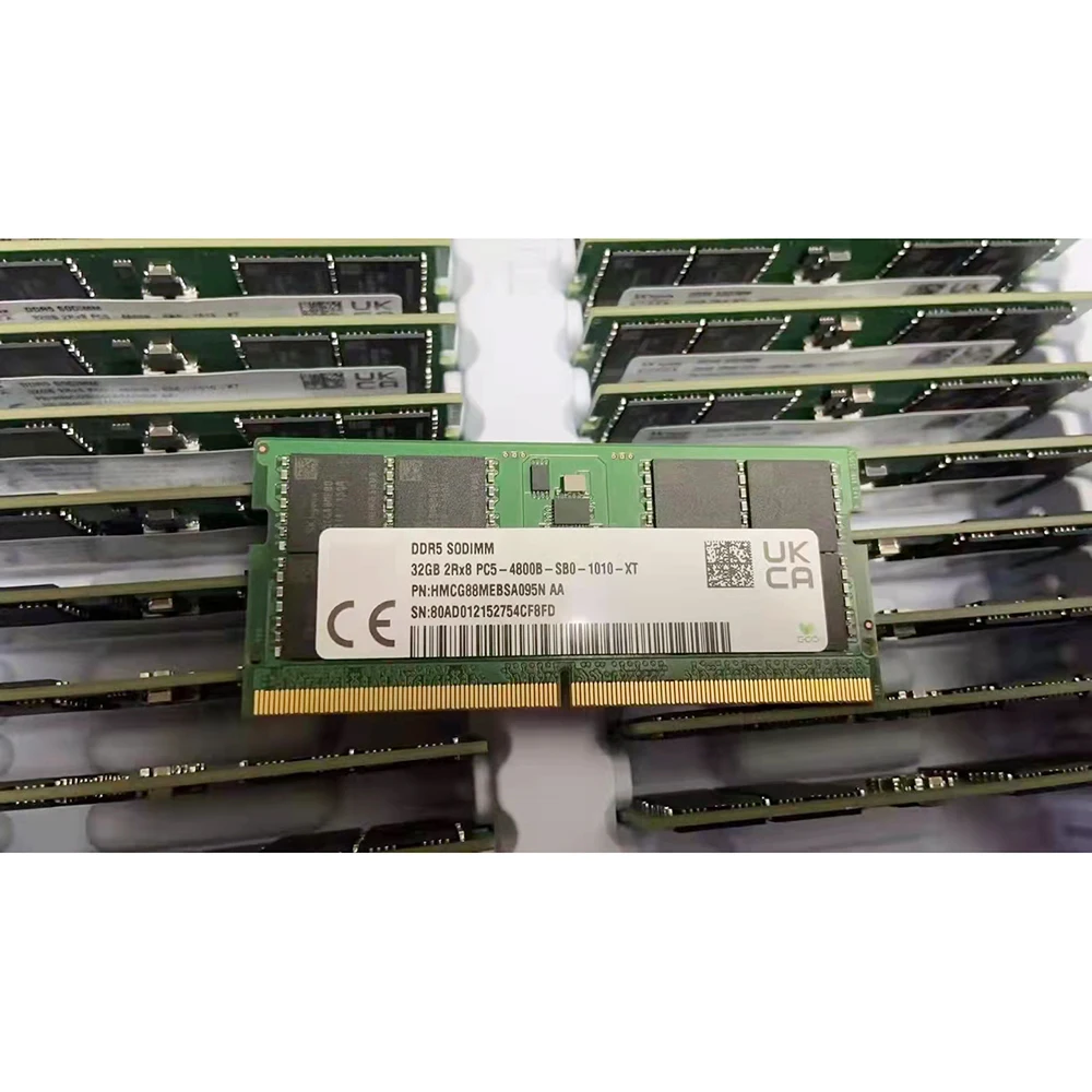 1 Uds. Para SK Hynix RAM 32GB HMCG88MEBSA095N 32G DDR5 4800B 2RX8 4800 memoria para portátil