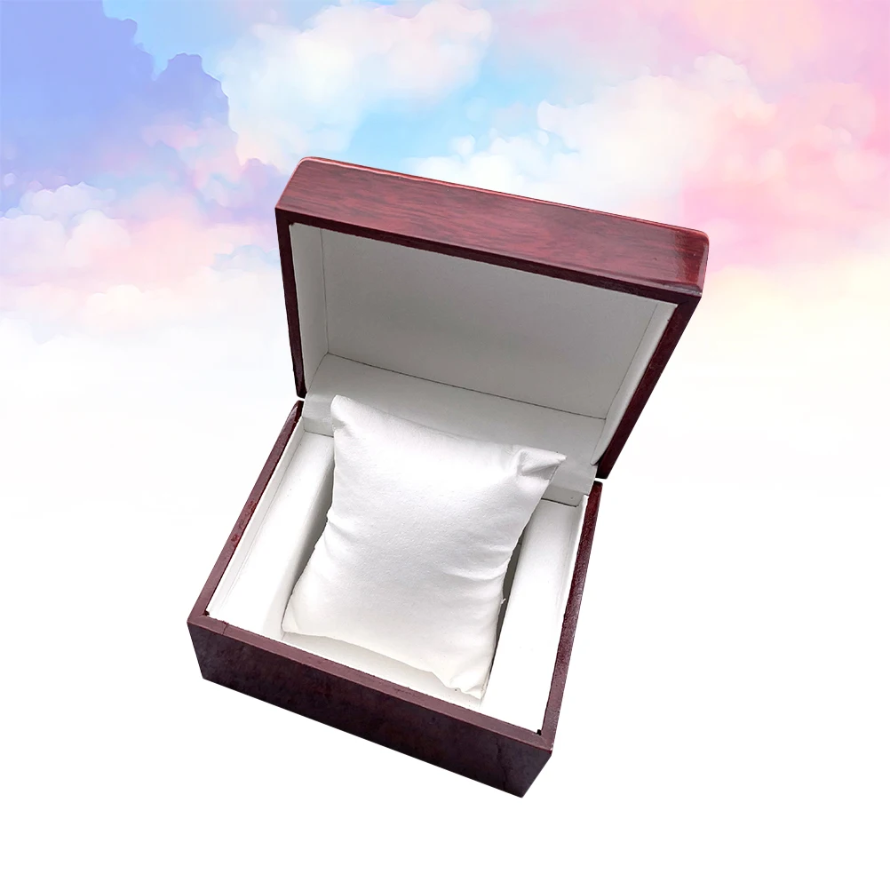 

2 Pcs Showcase Spray Painted Wooden Box Gift Boxes Jewelry Storage Organizer Watch