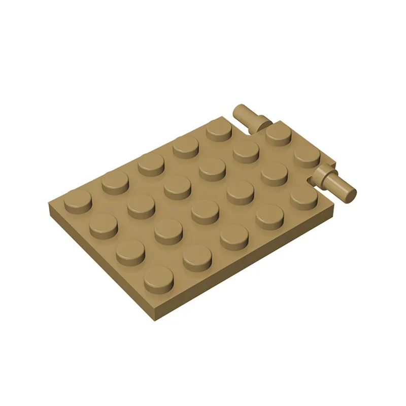 10pcs 92099 Plate Modified 4 x 6 with Trap Door Hinge Bricks Collections Bulk Modular GBC Toy For Technical MOC Buildings Blocks