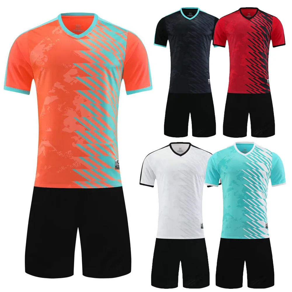 

HOT Custom Football Uniform 2024 Men Youth Club Football Jerseys College Soccer Uniforms Kits Kids Shirt Shorts Sportswear Kits