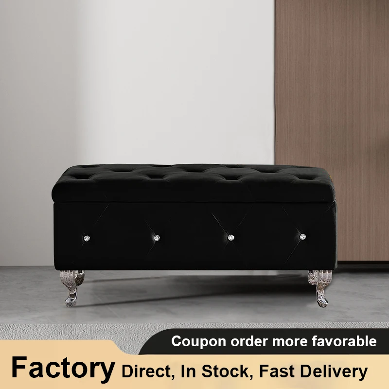 

Cloud Furniture Luxury Modern Shoe Changing Ottomans Bedroom Bed End Sofa Stools Home Door Bench Clothing Store Storage Ottoman