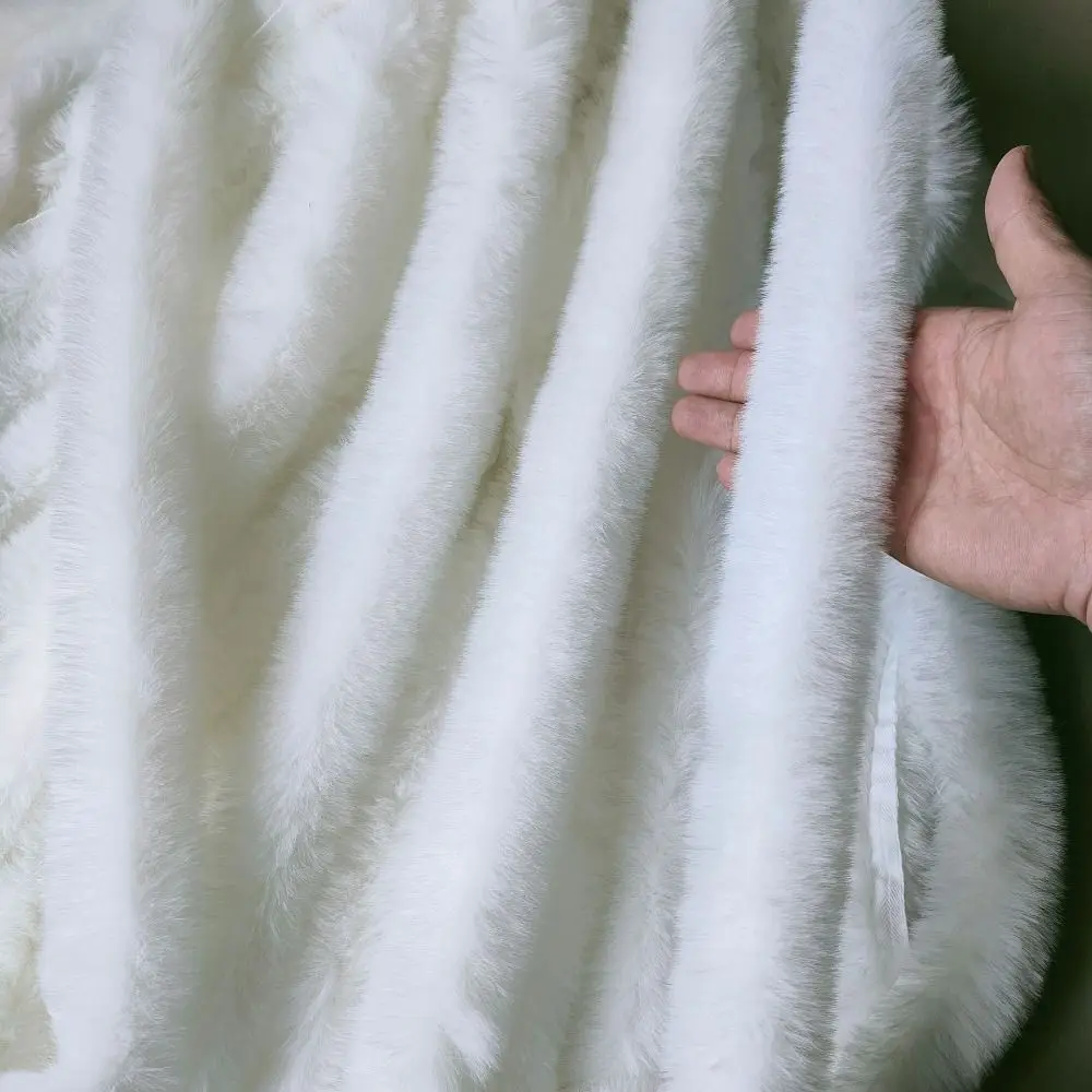 1M Faux Fur Ribbon Tape Cuff Strip Handmade Wool Tops Fluffy Trim DIY Apparel Sewing Stage Costume