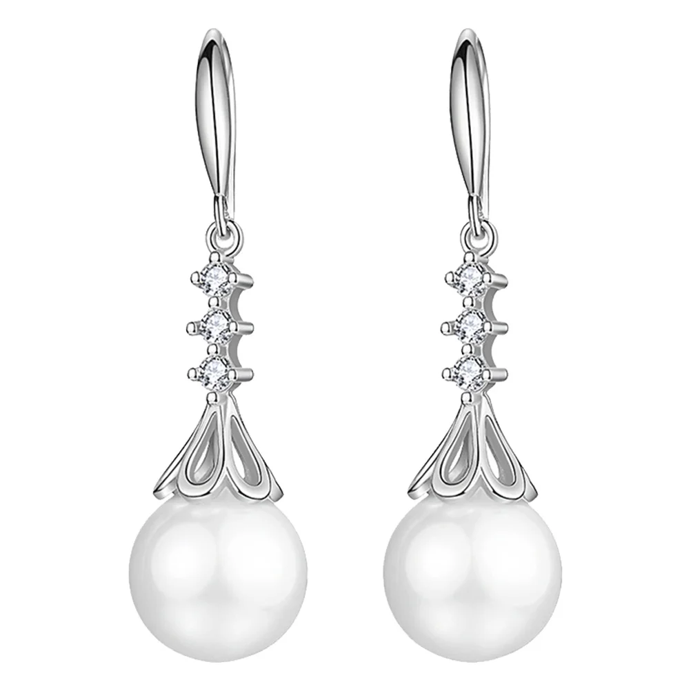 

Pearl Ear Earrings Decorative Ear Accessory Accessories Delicate Jewelry Chic Earrings Fashion Rhinestones Water Drop